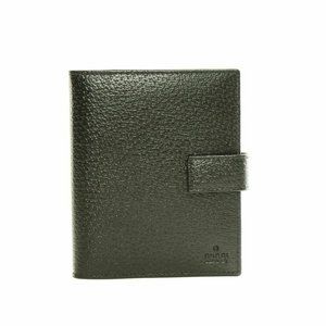Authentic Gucci Black Leather Agenda Notebook
